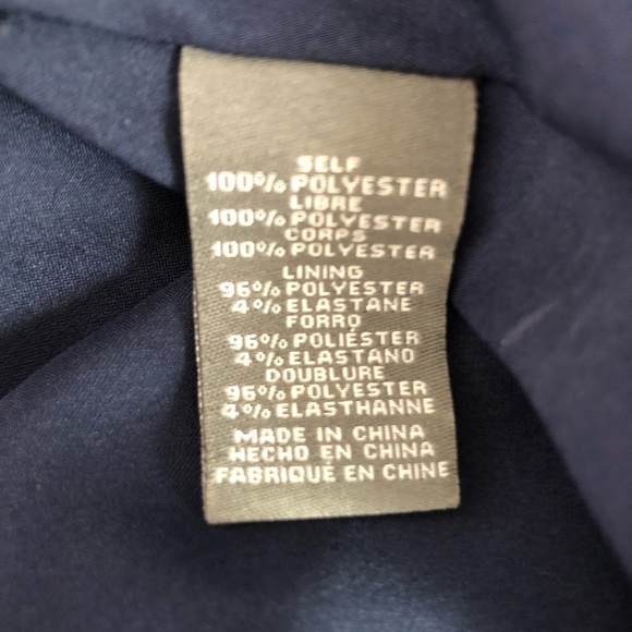 Vince Camuto Navy Long Sleeve Pocketed Dress - Picture 7 of 7